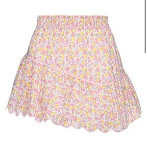 Loveshackfancy Floral Mini Skirt